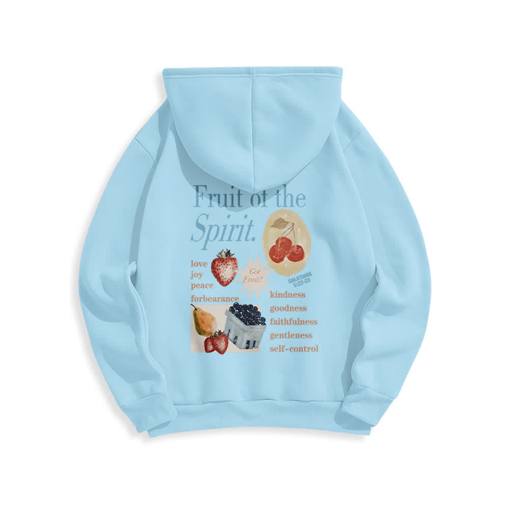 Christianartworkshop Fruit Of The Spirit Strawberry Print Pullover Fleece Lined Polyester Hoodie - image 22