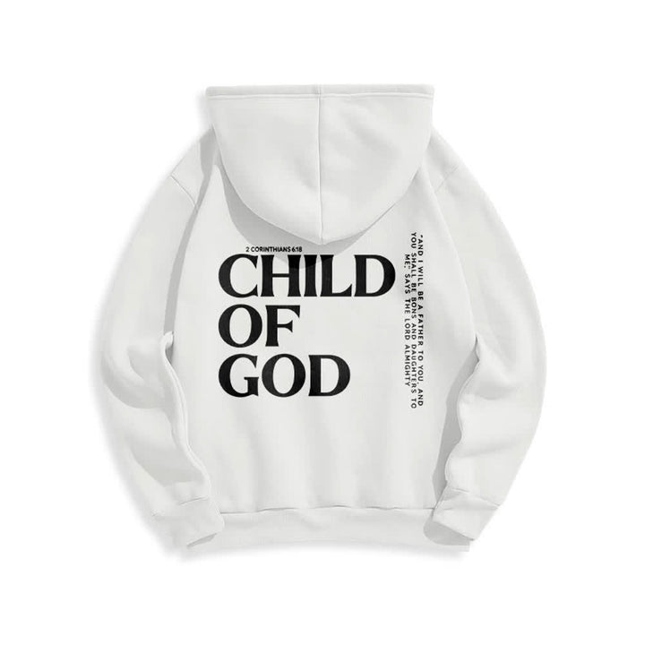 Christianartworkshop Child Of God Minimalist Statement Pullover Fleece Lined Polyester Hoodie - image 1