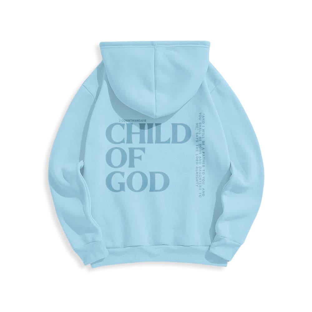 Christianartworkshop Child Of God Minimalist Statement Pullover Fleece Lined Polyester Hoodie - image 10