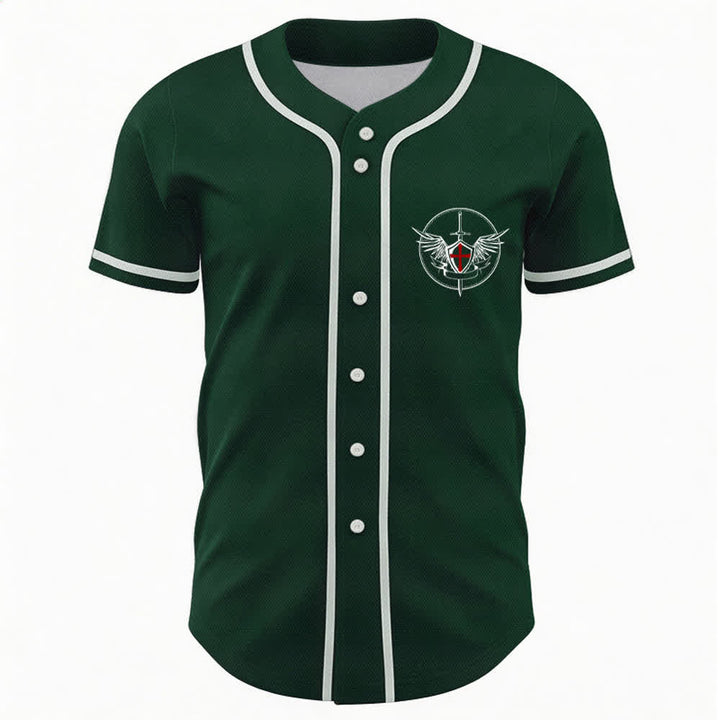 Christianartworkshop Saint Michael Defend Us In Battle Baseball Jersey - image 16