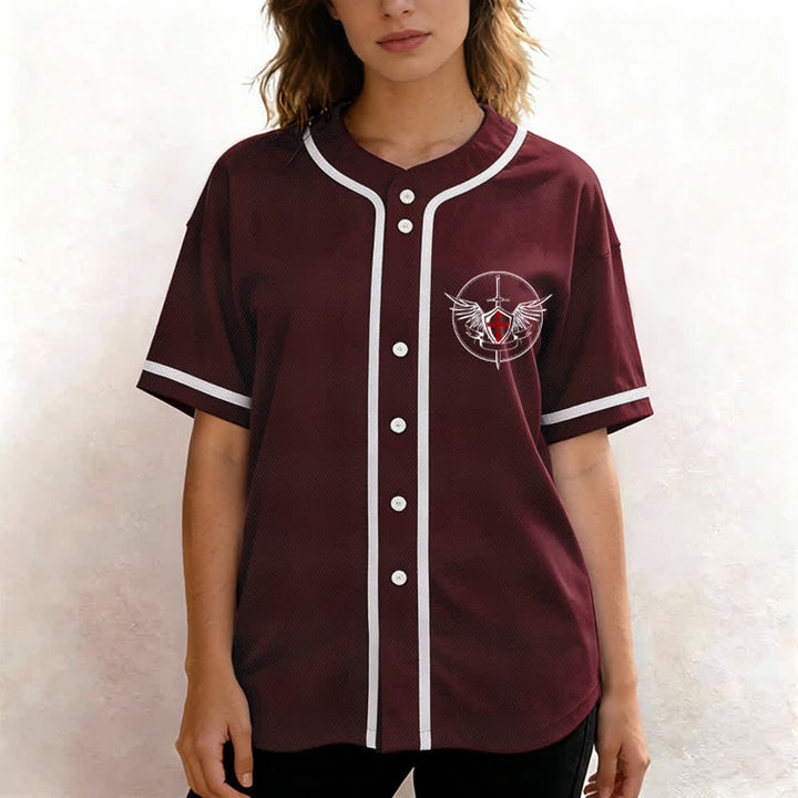 Christianartworkshop Saint Michael Defend Us In Battle Baseball Jersey - image 53