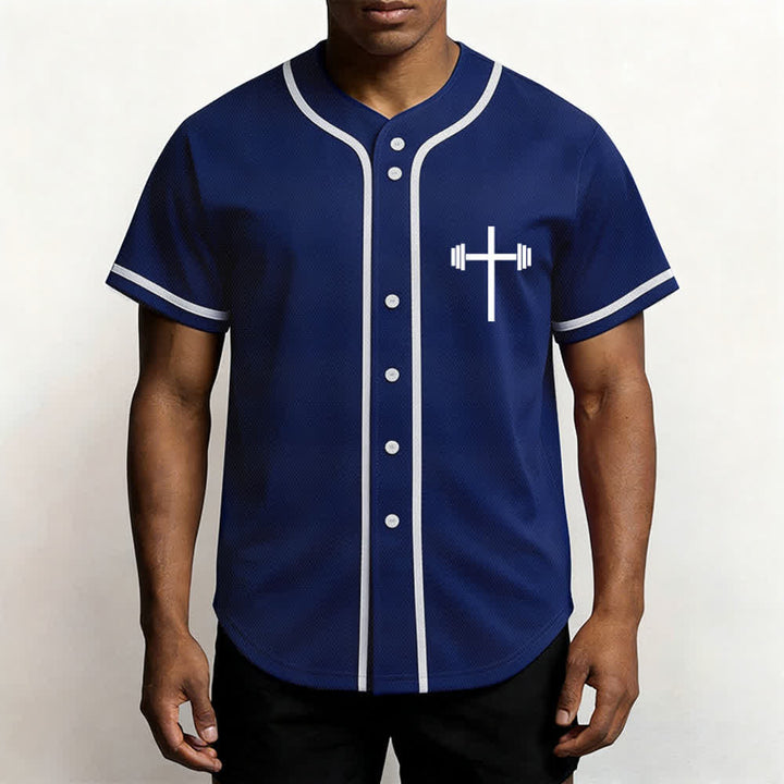 Christianartworkshop Jesus Saves Gothic Mesh Street Baseball Jersey - image 41