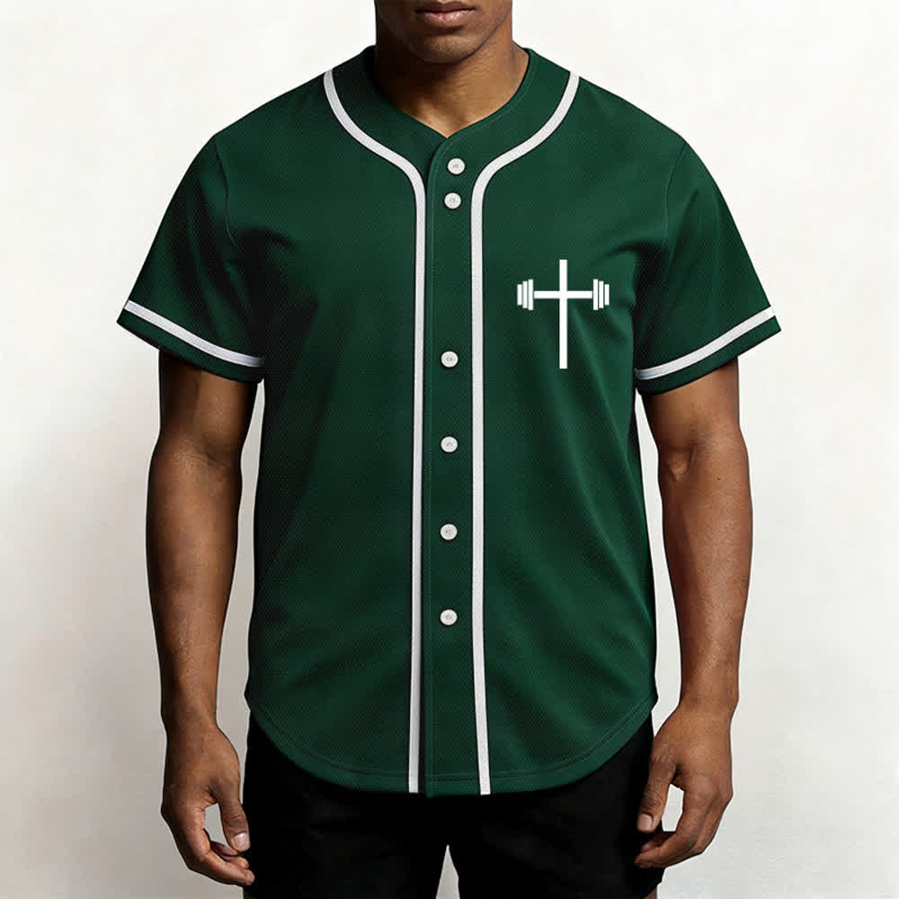 Christianartworkshop Jesus Saves Gothic Street Baseball Jersey - image 27