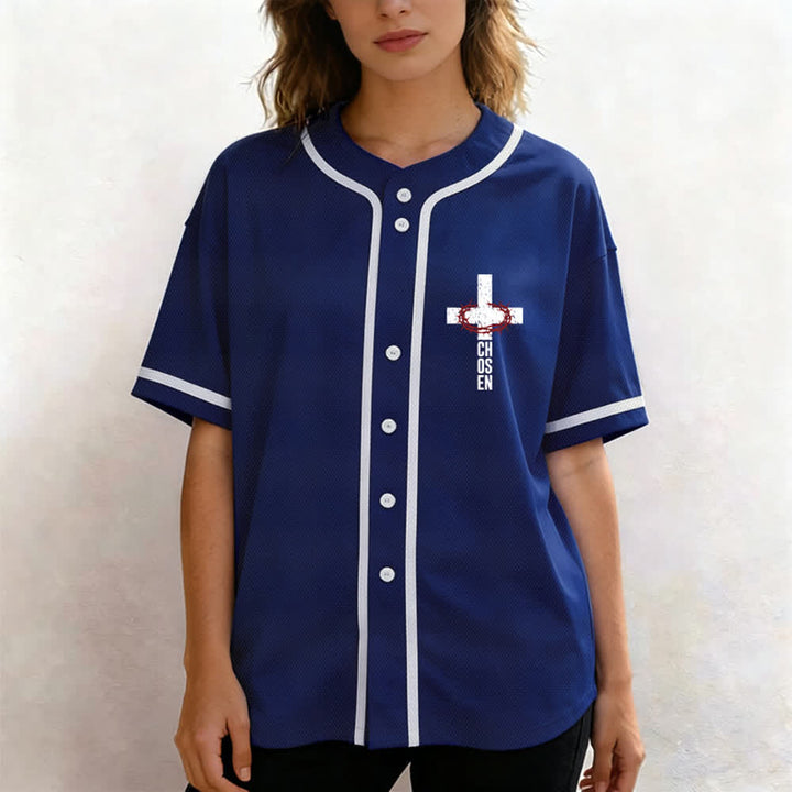 Christianartworkshop Jesus THE WAY THE TRUTH THE LIFE Button Up Baseball Jersey - image 39