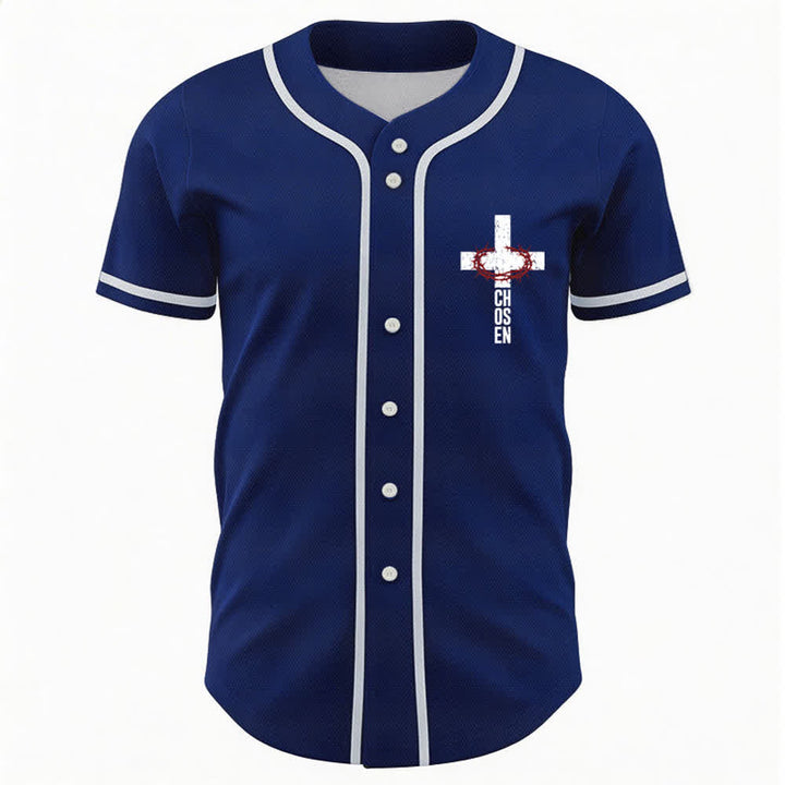 Christianartworkshop Jesus THE WAY THE TRUTH THE LIFE Button Up Baseball Jersey - image 37