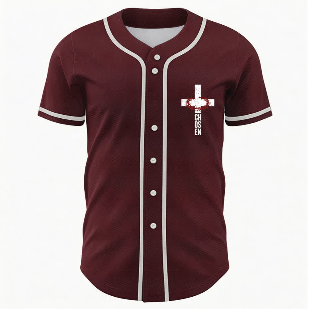 Christianartworkshop Jesus THE WAY THE TRUTH THE LIFE Button Up Baseball Jersey - image 16