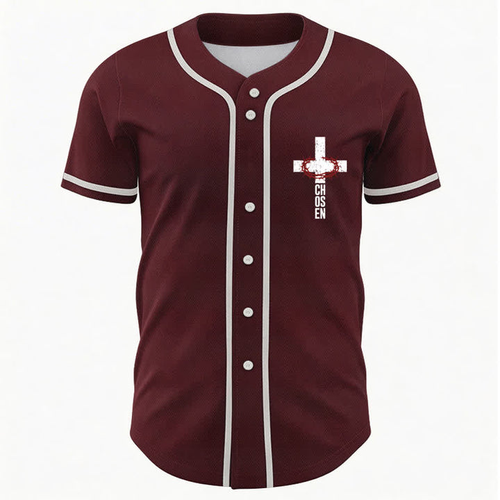 Christianartworkshop Jesus THE WAY THE TRUTH THE LIFE Button Up Baseball Jersey - image 16