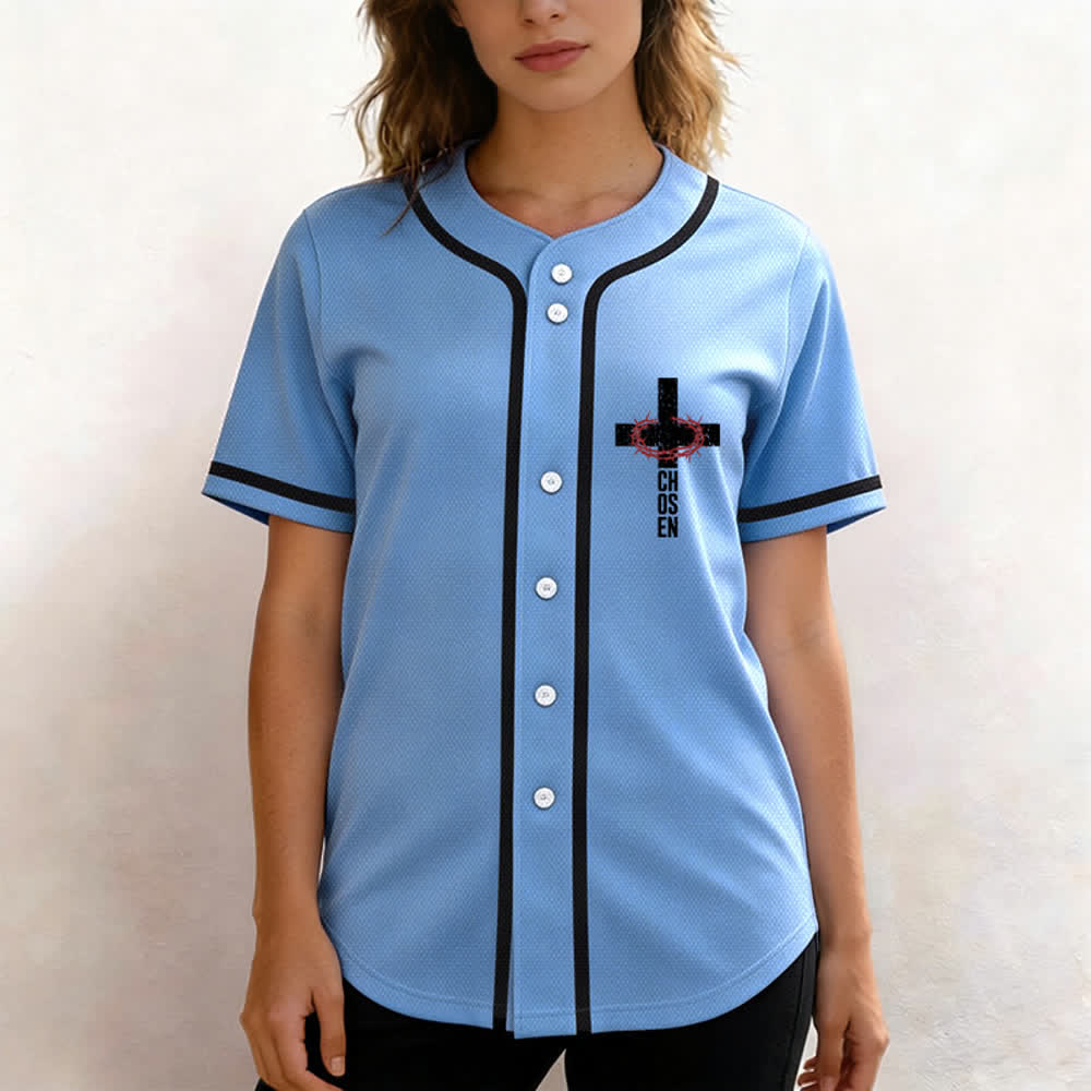 Christianartworkshop Jesus THE WAY THE TRUTH THE LIFE Button Up Baseball Jersey - image 53
