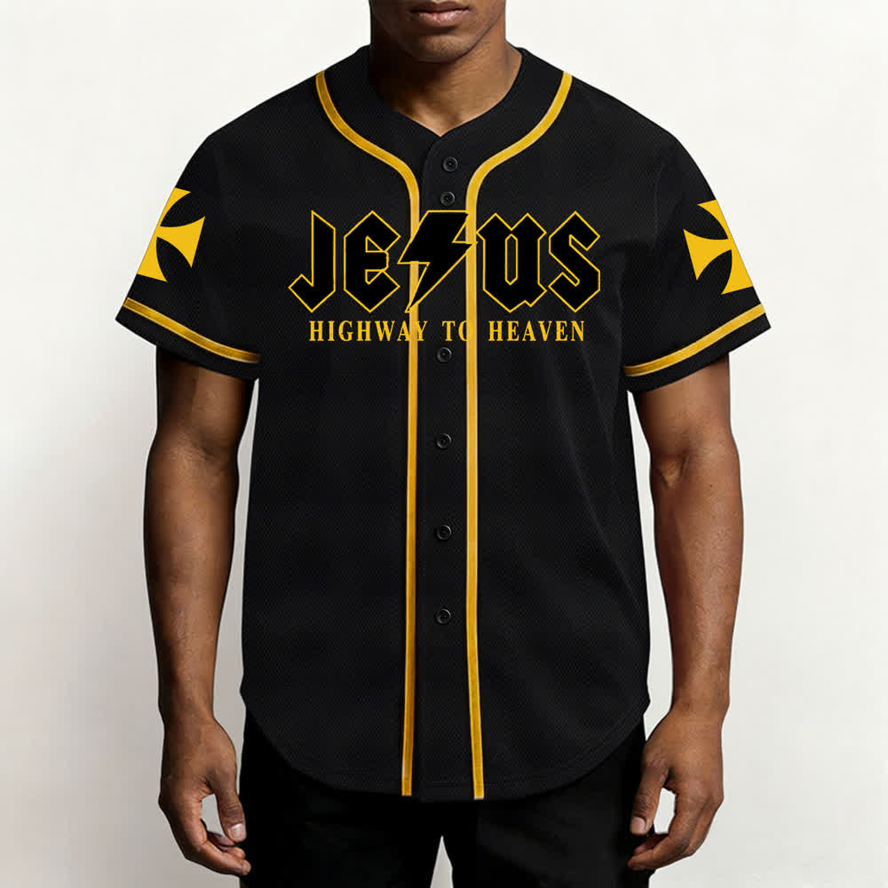 Christianartworkshop Jesus Highway To Heaven Jeremiah 17:7-8 Baseball Jersey - image 6