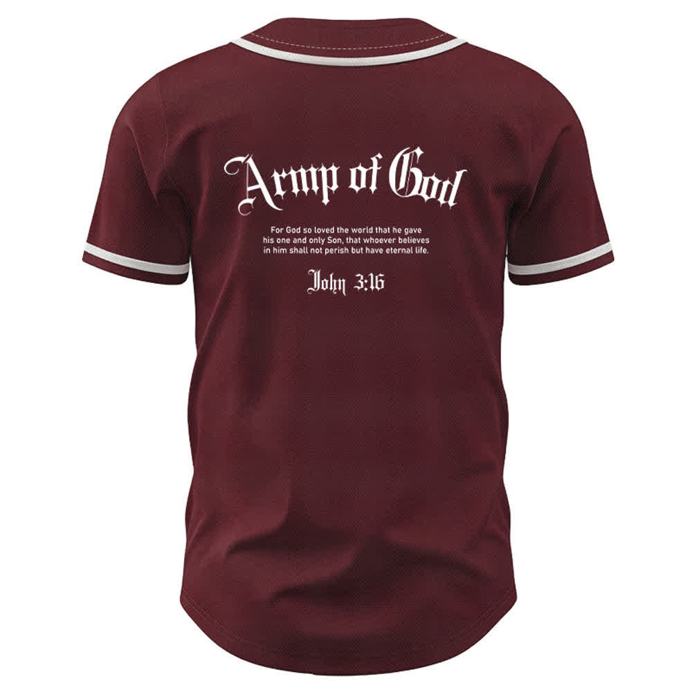 Christianartworkshop Army Of God Streetwear Baseball Jersey - image 15