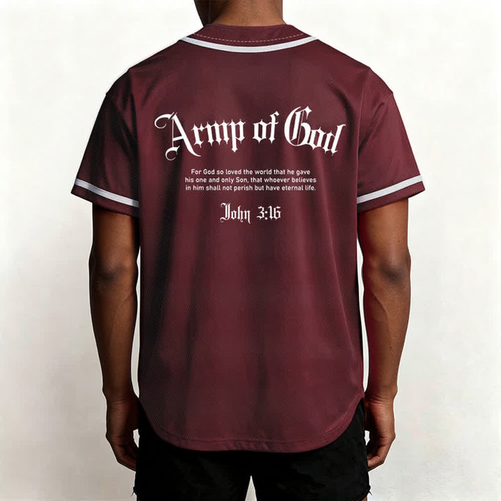 Christianartworkshop Army Of God Streetwear Baseball Jersey - image 19