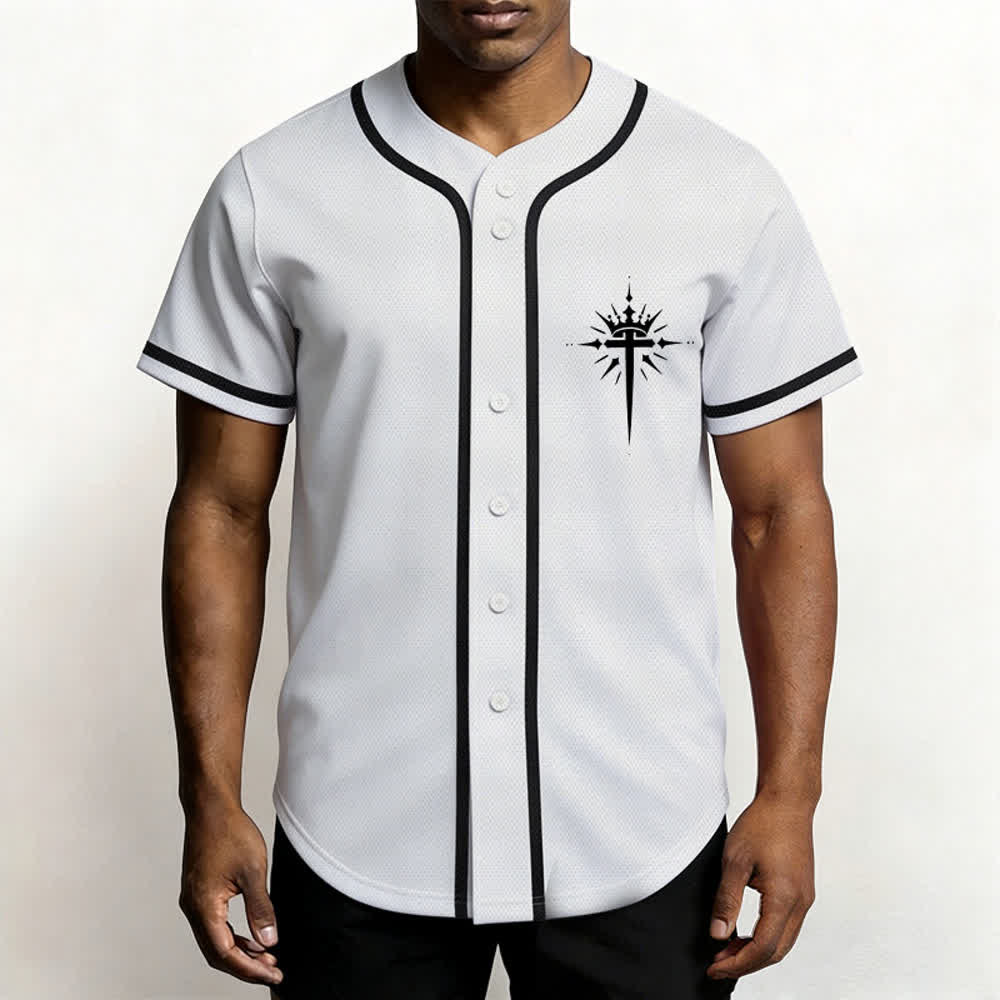 Christianartworkshop Army Of God Mesh Streetwear Baseball Jersey - image 5
