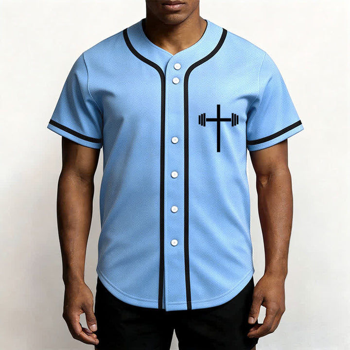 Christianartworkshop Lift Heavy Pray Hard Navy Baseball Jersey - image 48