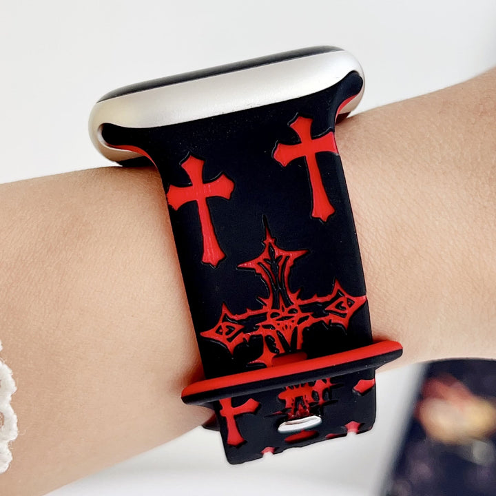 Christianartworkshop Gothic‑Style Multi‑Cross Silicone Watch Strap (Watch Not Included): Talisman Of Timeless Heavenly Grace - image 30