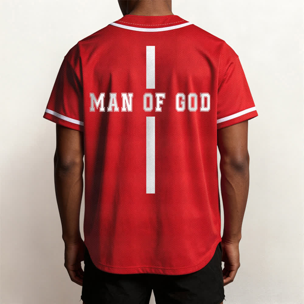 Christianartworkshop Man Of God Varsity Button Up Baseball Jersey - image 19