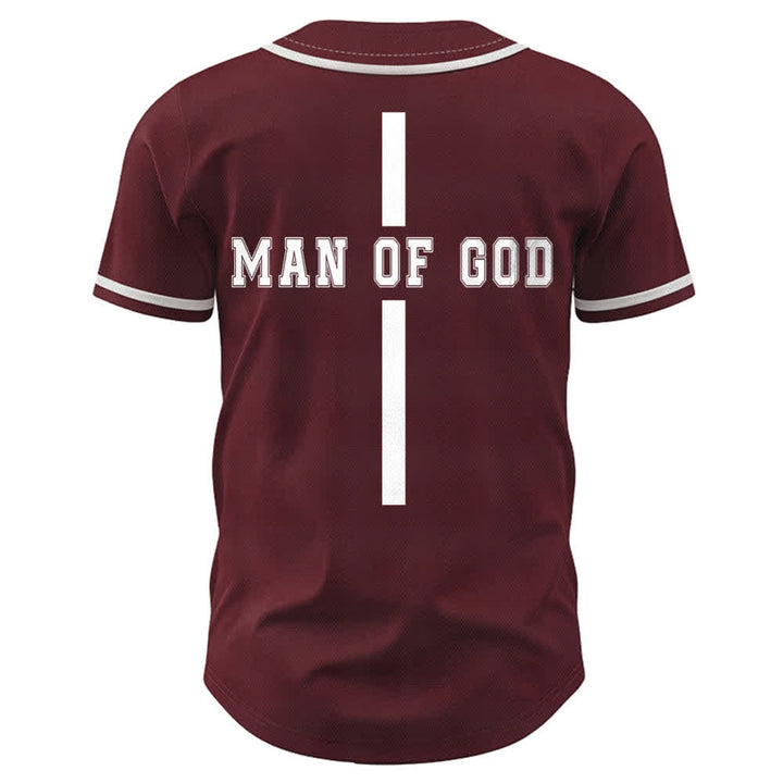 Christianartworkshop Man Of God Varsity Button Up Baseball Jersey - image 22