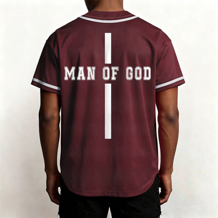 Christianartworkshop Man Of God Varsity Button Up Baseball Jersey - image 26