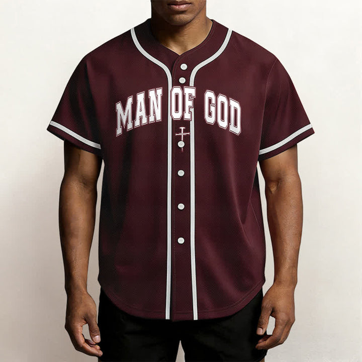 Christianartworkshop Man Of God Varsity Button Up Baseball Jersey - image 27