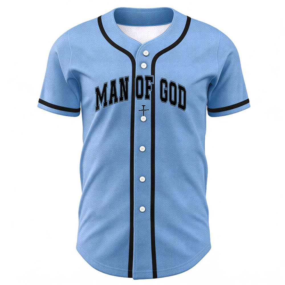 Christianartworkshop Man Of God Varsity Button Up Baseball Jersey - image 30