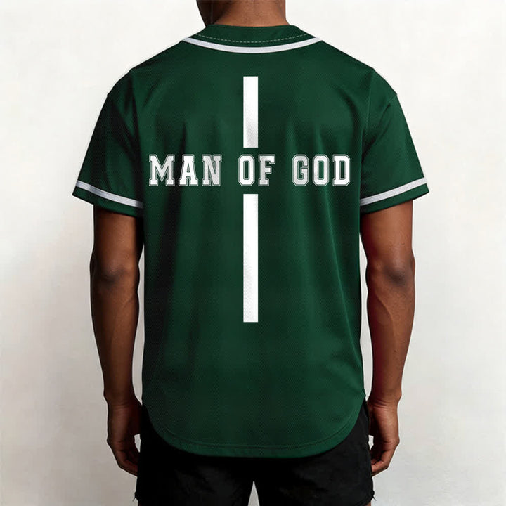 Christianartworkshop Man Of God Varsity Mesh Button Up Baseball Jersey - image 40