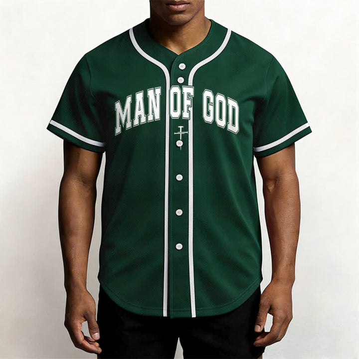 Christianartworkshop Man Of God Varsity Button Up Baseball Jersey - image 41