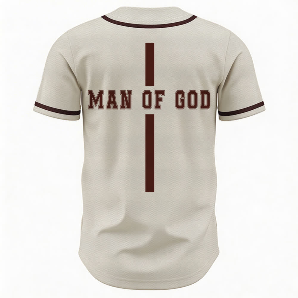 Christianartworkshop Man Of God Varsity Button Up Baseball Jersey - image 43
