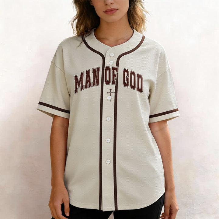 Christianartworkshop Man Of God Varsity Button Up Baseball Jersey - image 46