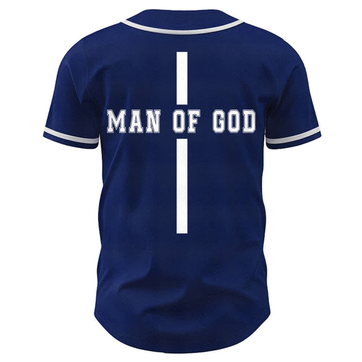 Christianartworkshop Man Of God Varsity Button Up Baseball Jersey - image 50