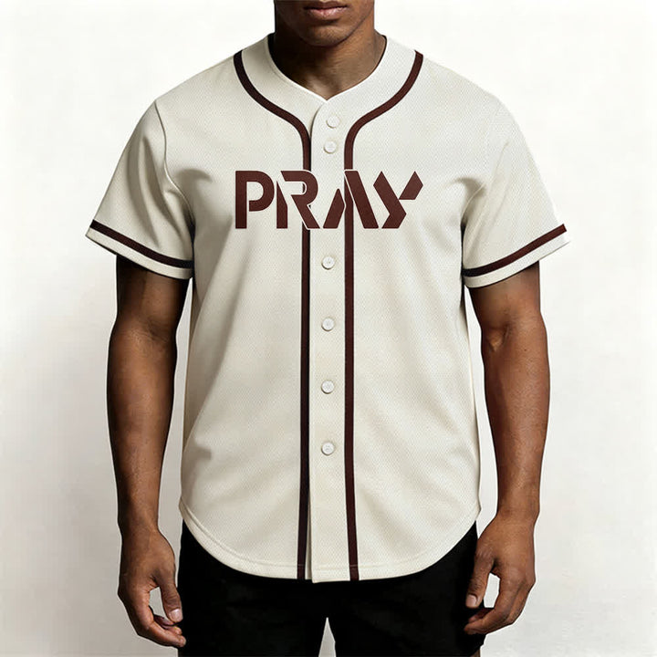 Christianartworkshop Pray Tap My Shoulder Message Baseball Jersey - image 48