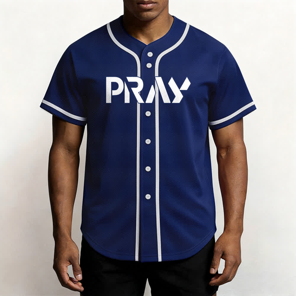 Christianartworkshop Pray Tap My Shoulder Message Baseball Jersey - image 55