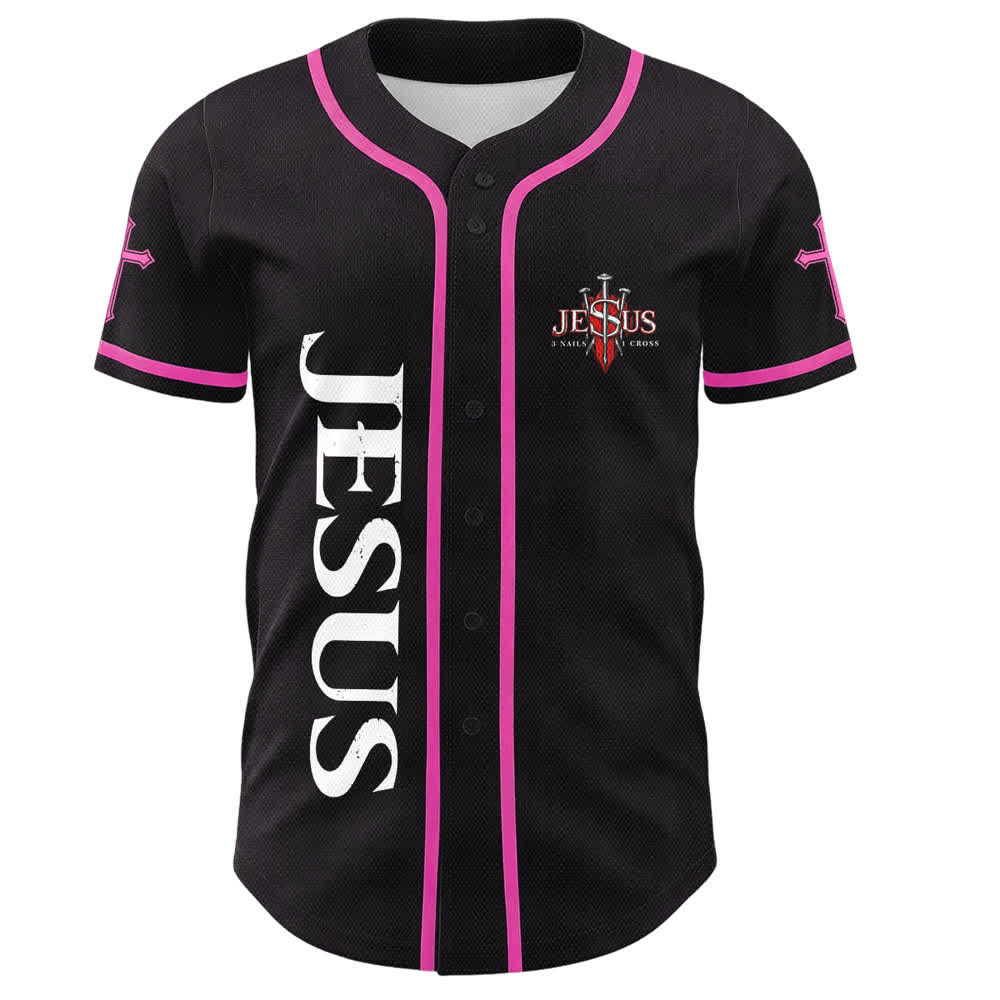 Christianartworkshop Jesus Saves Thorn Crown Black Baseball Jersey - image 44