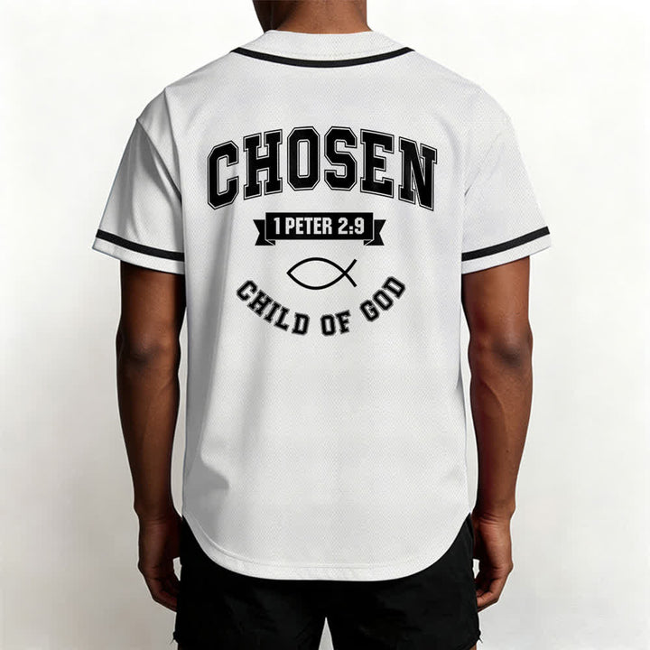 Christianartworkshop Team Jesus Chosen Child of God Baseball Jersey - image 4