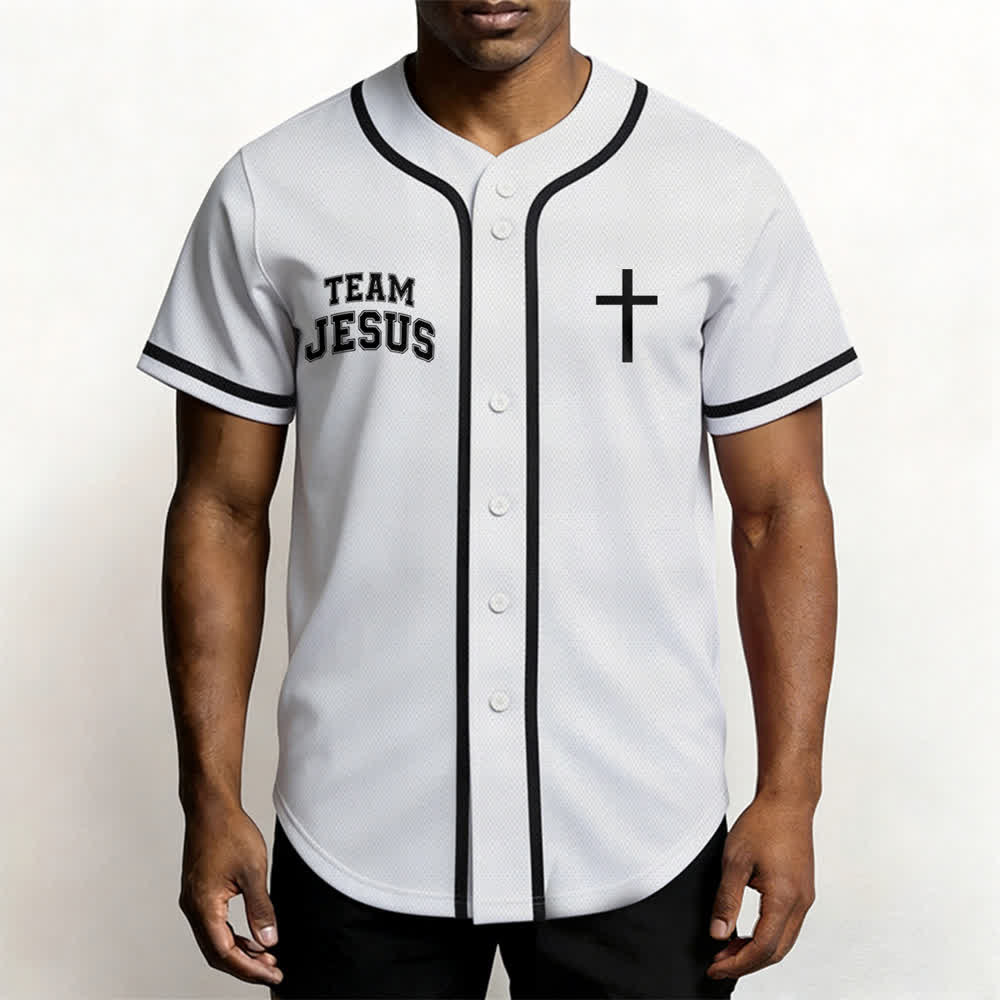 Christianartworkshop Team Jesus Chosen Child of God Baseball Jersey - image 6