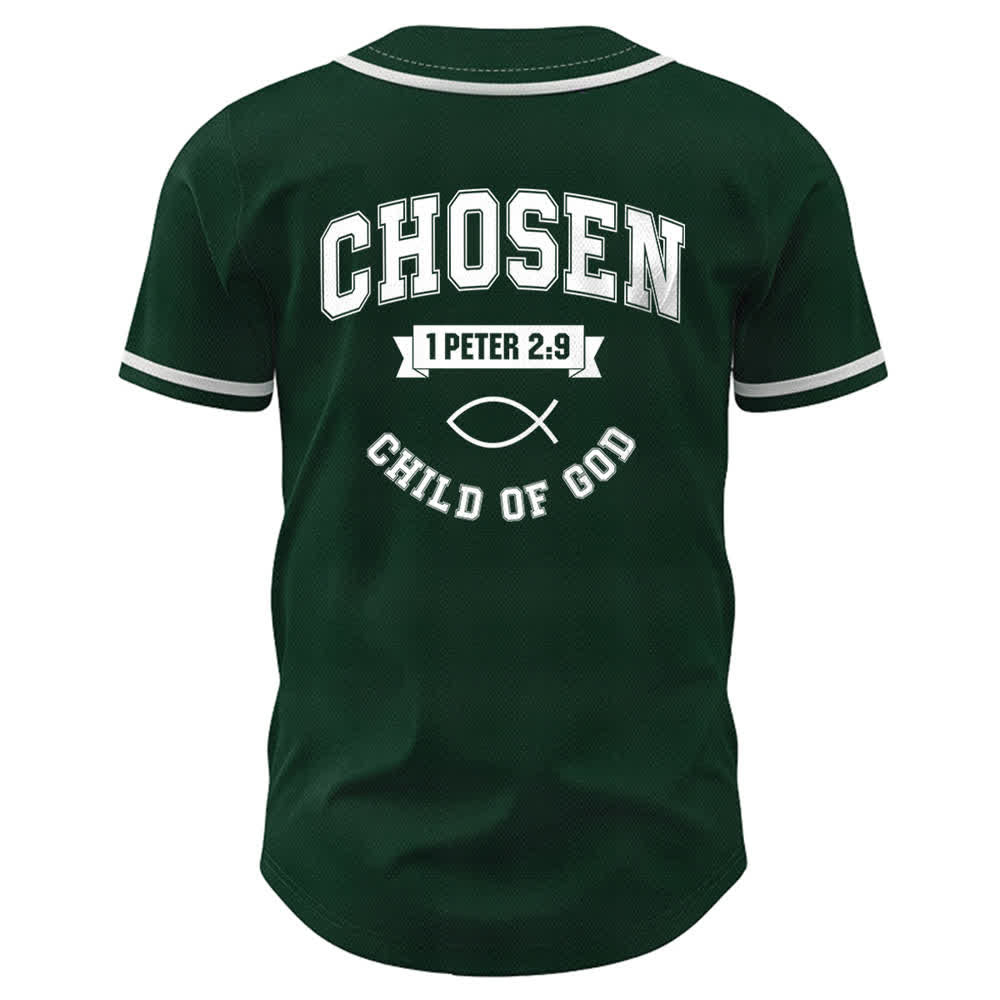 Christianartworkshop Team Jesus Chosen Child of God Baseball Jersey - image 22