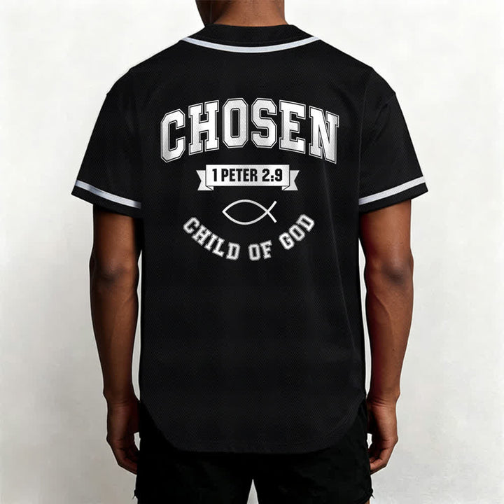 Christianartworkshop Team Jesus Chosen Child of God Baseball Jersey - image 12