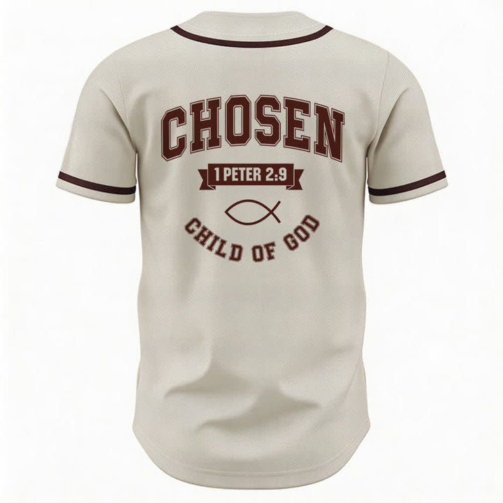 Christianartworkshop Team Jesus Chosen Child of God Baseball Jersey - image 29