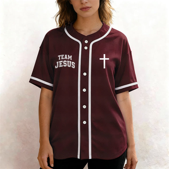 Christianartworkshop Team Jesus Chosen Child of God Baseball Jersey - image 18