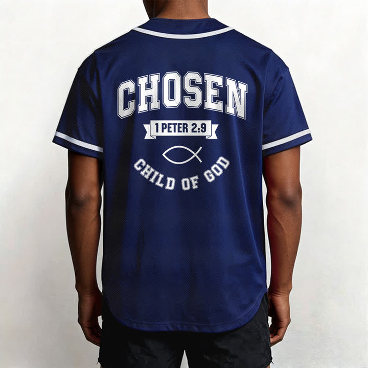 Christianartworkshop Team Jesus Chosen Child of God Baseball Jersey - image 47