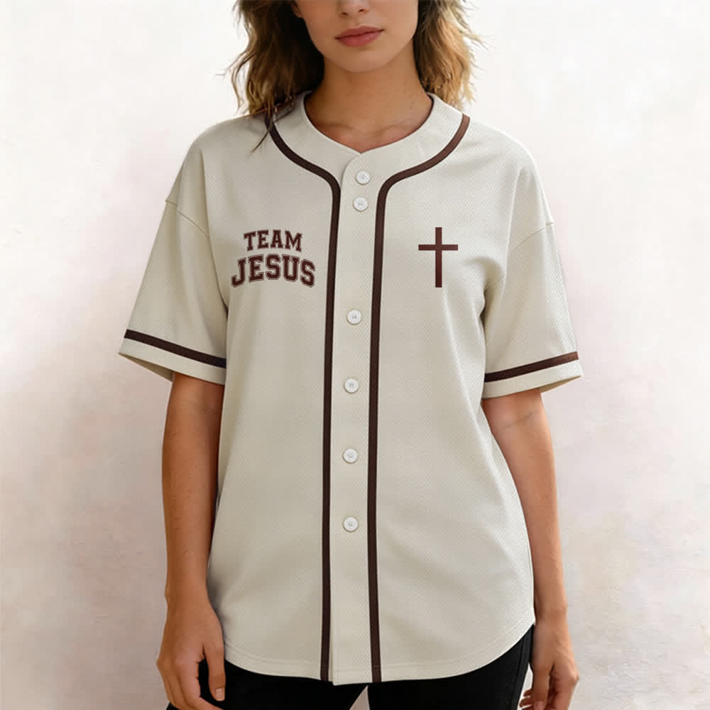 Christianartworkshop Team Jesus Chosen Child of God Baseball Jersey - image 32