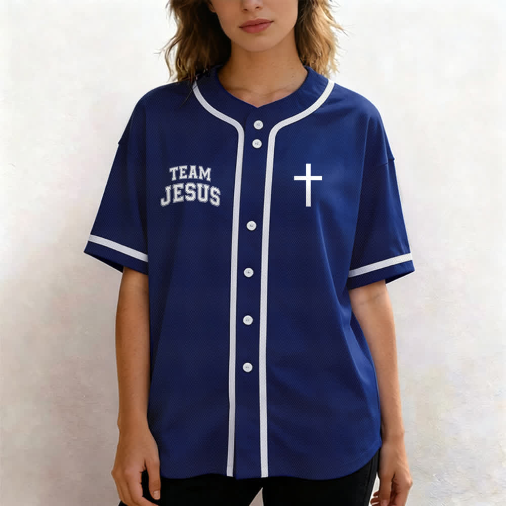 Christianartworkshop Team Jesus Chosen Child of God Baseball Jersey - image 46