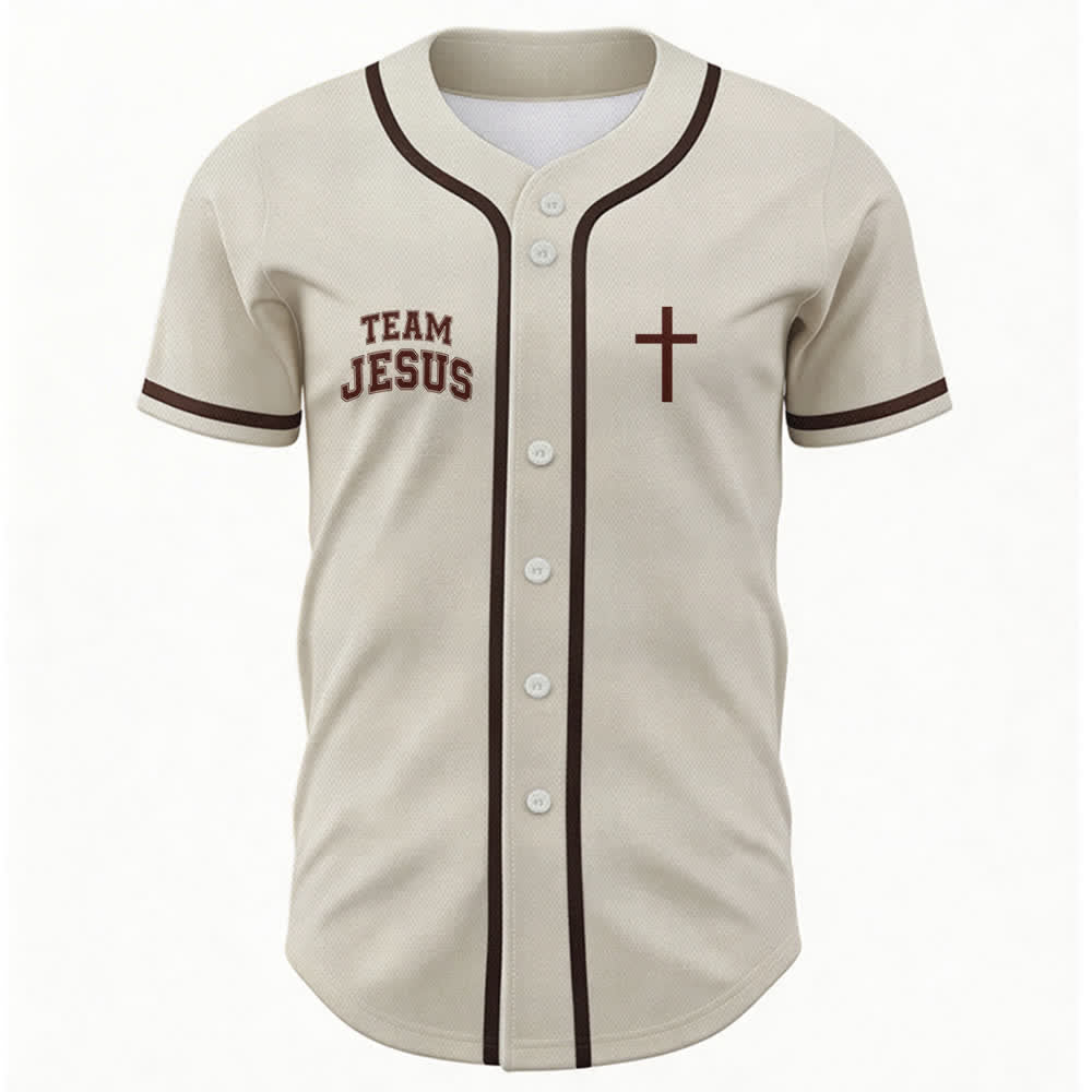 Christianartworkshop Team Jesus Chosen Child of God Baseball Jersey - image 30