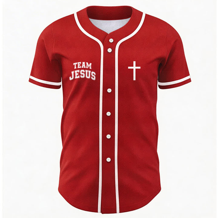 Christianartworkshop Team Jesus Chosen Mesh Baseball Jersey - image 51