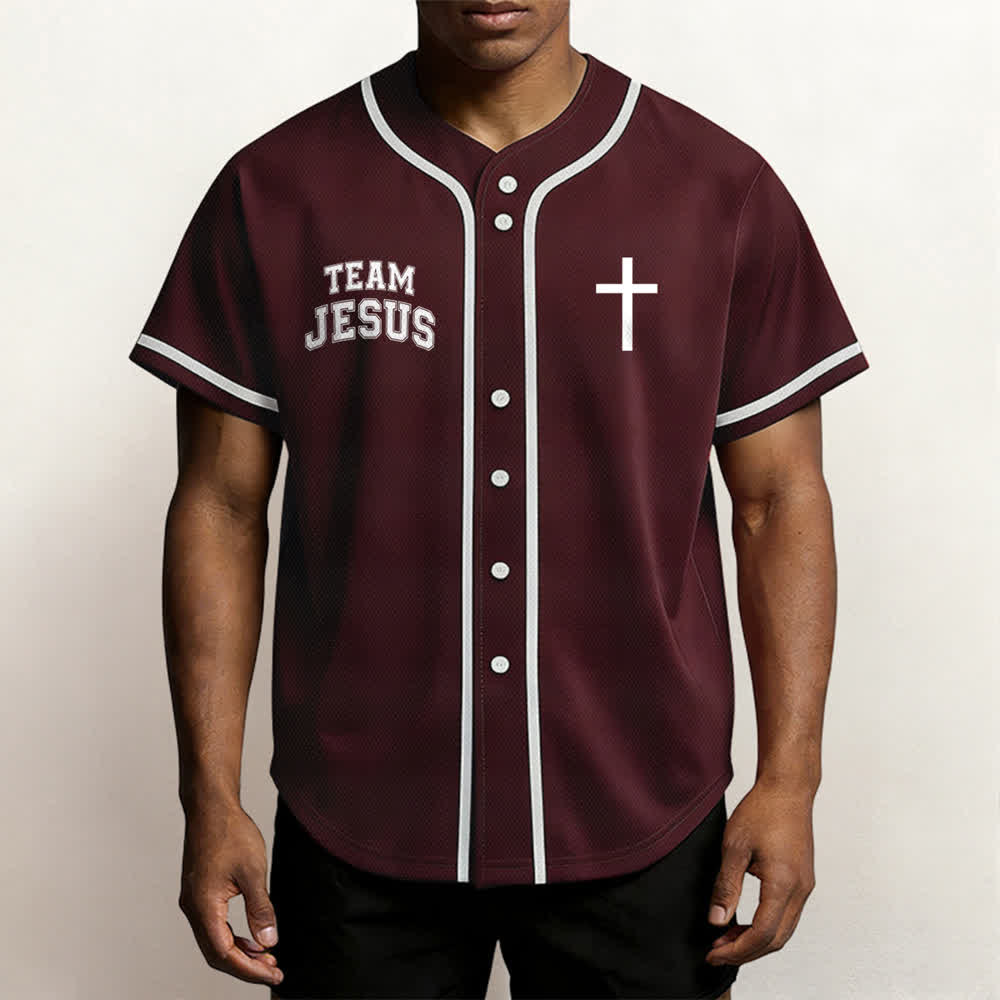 Christianartworkshop Team Jesus Chosen Child of God Baseball Jersey - image 20
