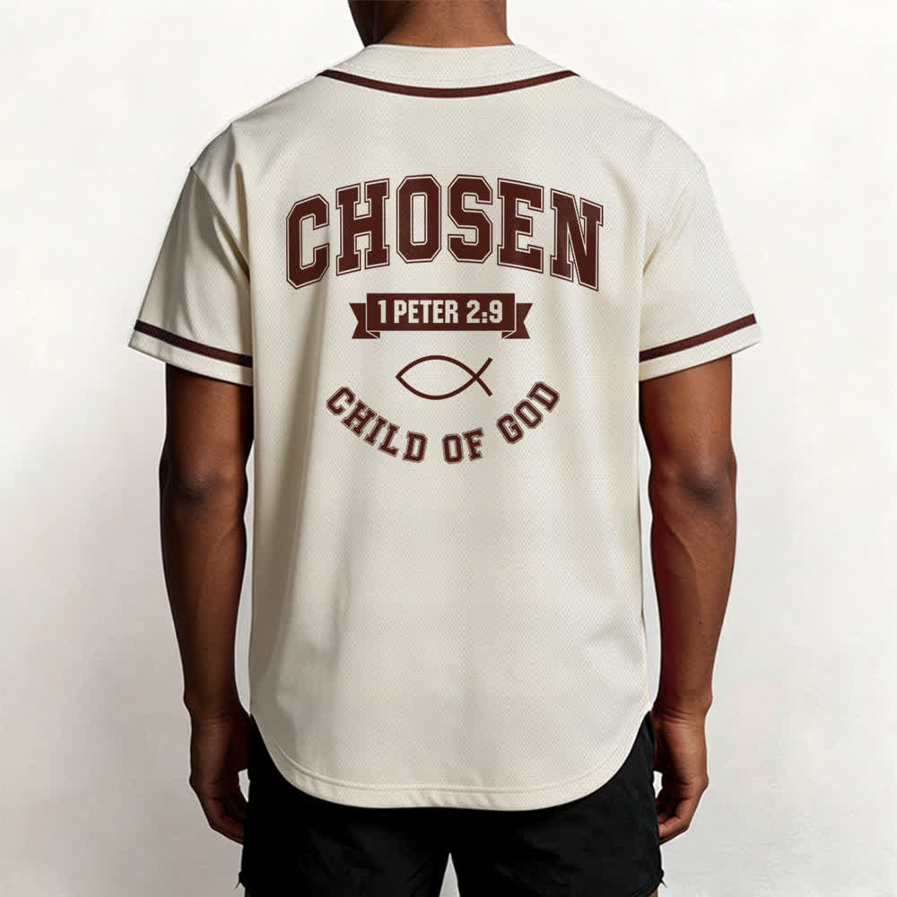 Christianartworkshop Team Jesus Chosen Child of God Baseball Jersey - image 33