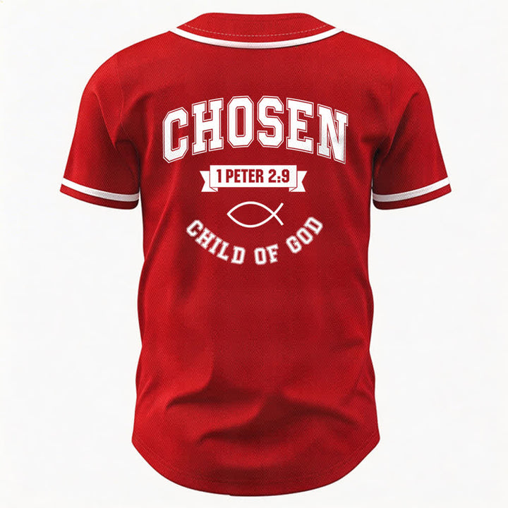 Christianartworkshop Team Jesus Chosen Mesh Baseball Jersey - image 50