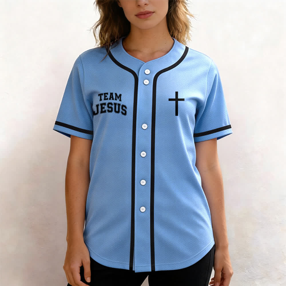 Christianartworkshop Team Jesus Chosen Child of God Baseball Jersey - image 39