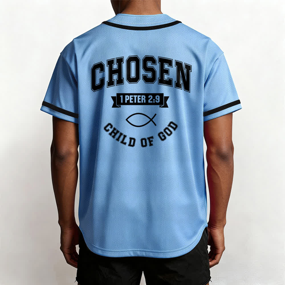 Christianartworkshop Team Jesus Chosen Child of God Baseball Jersey - image 40