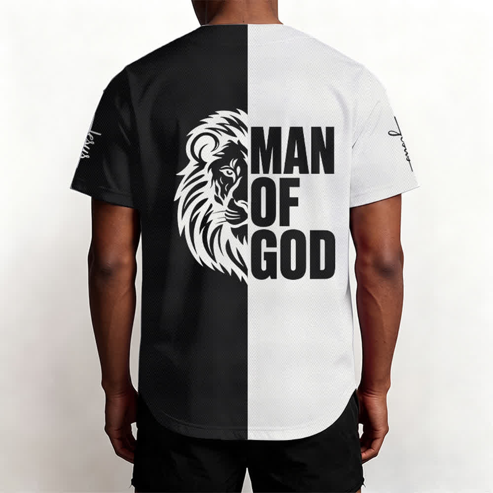 Christianartworkshop Child Of God Split Black White Baseball Jersey - image 5