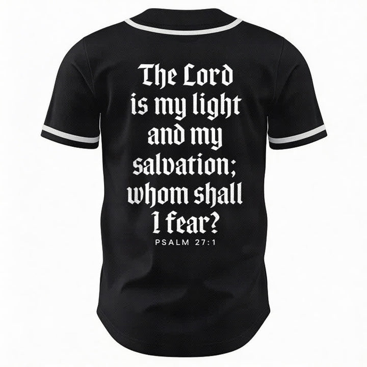 Christianartworkshop Psalm 23 Navy Scripture Team Baseball Jersey - image 8