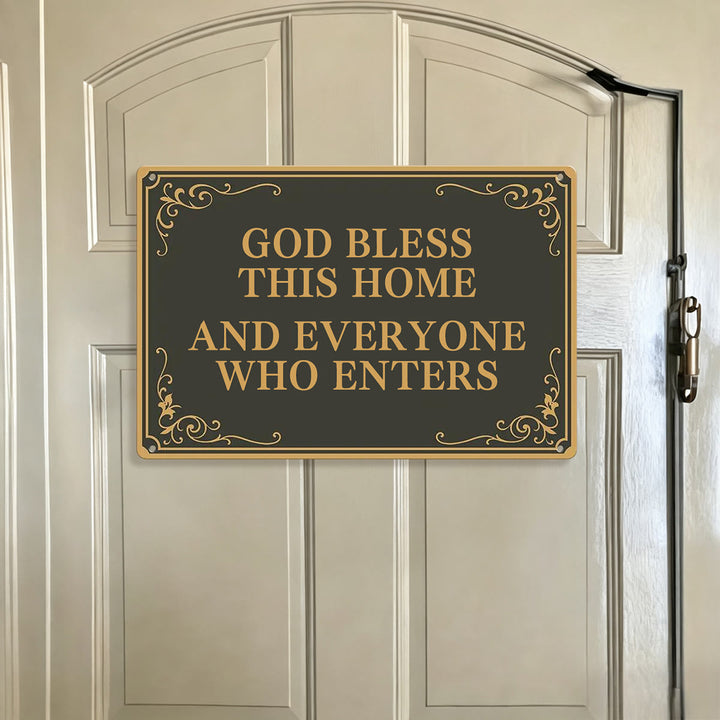 Christianartworkshop Ornate Border Scripture Metal Wall Decor: Token of Abiding Celestial Blessing - image 4